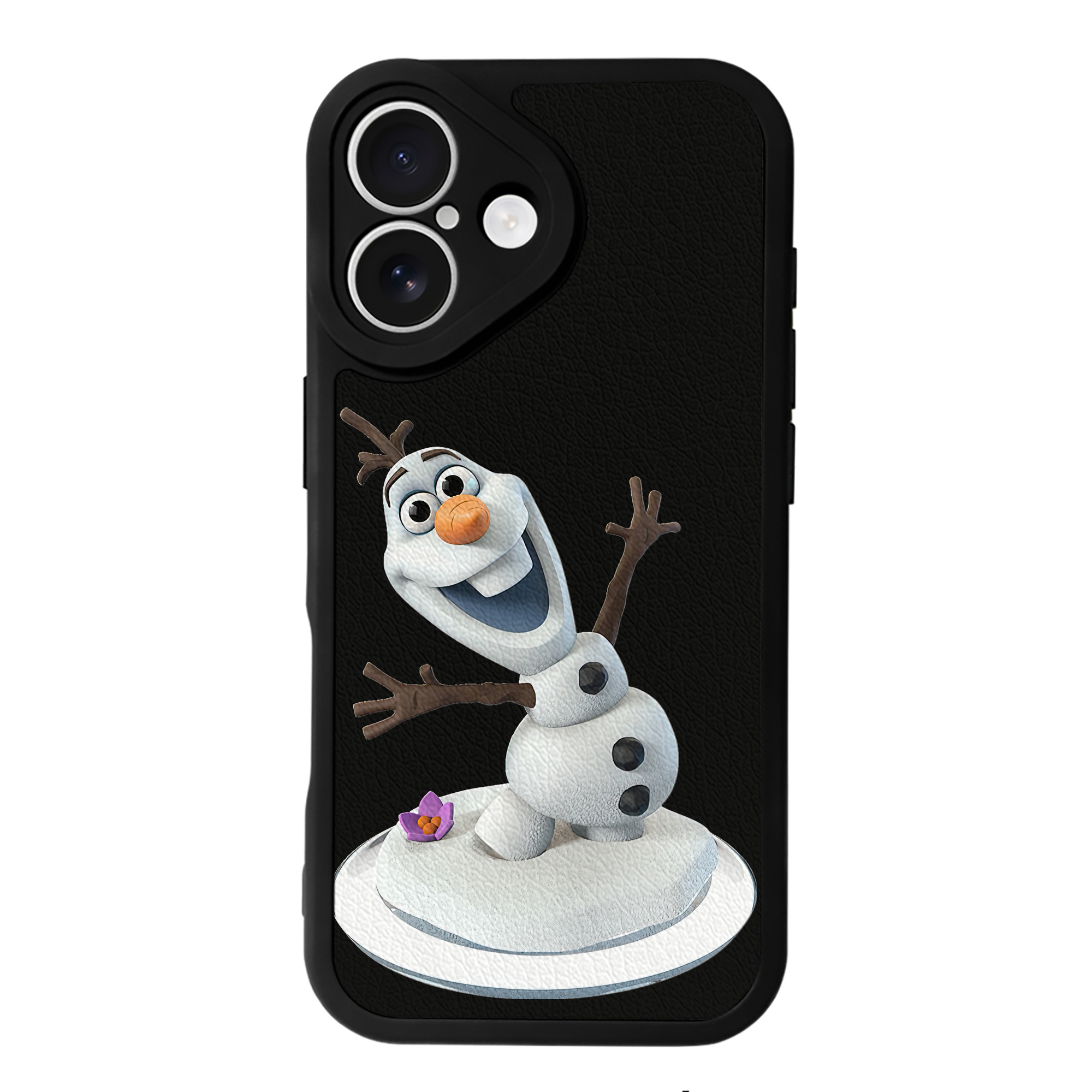 （画像用） アナと雪の女王 アンナ エルサ Frozen Anna Elsa 【iPhone 16シリーズ対応】シリコンスマホケース（レザー調） 材質：シリコン